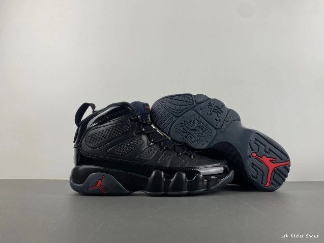 1st Kicks 302370-014 Retro Bred Air Jordan 9 Patent 0709